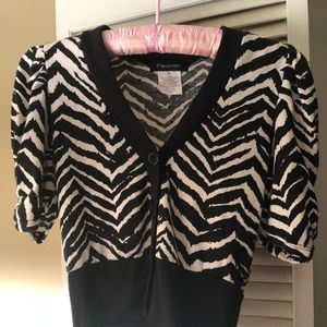 Zebra cardigan